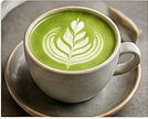 Cafe matcha latte